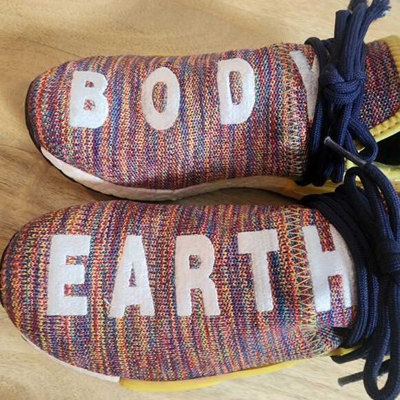 Adidas Pharrell Williams Hu NMD Shoes Mens Size 6 Body Earth Multicolor Boost
